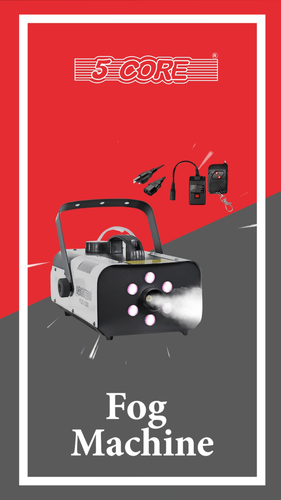 5Core Fog Smoke Machine 1200W Low Lying Indoor Outdoor 1L Fog Maker w LED Light - Video 1 of 1