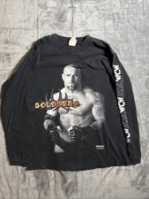 Vintage WCW Goldberg Long Sleeve Shirt 1998 World Champion Wrestling Size M