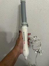 Beachwaver S1.25 Rotating Hair Curling Iron White DV1138 EUC