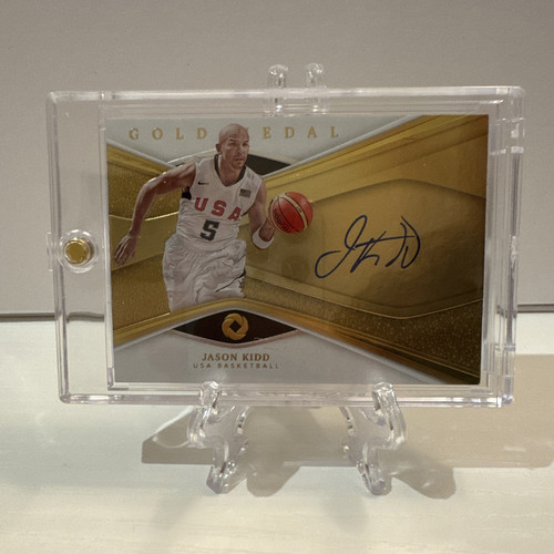2019-20 Panini NBA Opulence Gold Medal ON CARD Autograph USA Jason Kidd /25 SSP - Picture 1 of 3