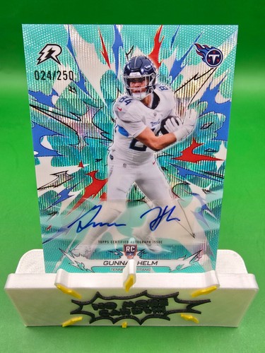 2025 Topps Chrome Resurgence Gunnar Helm Aqua Surge Auto /250