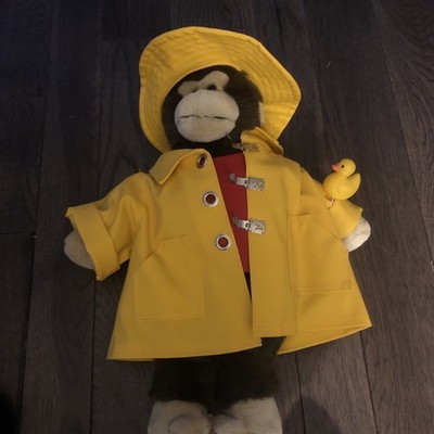 BUILD A BEAR 1997 Monkey Dressed As Curious George 18  Retired Plastic Eyes