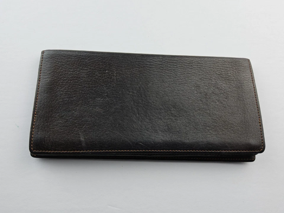 Cartera plegable de cuero tamaño completo Daks London  Foto 3 de 4