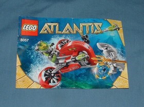 ATLANTIS, GUARDIAN OF THE DEEP SET 8058 & WRECK RAIDER 8057 - LEGO - 2010 - USED