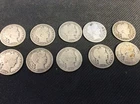 Lot Of 10 Barber Half Dollars - 1897-1914 - Lot B2