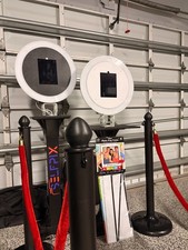 Photo Booth Business Kit 2 Ring Light iPad Booths Prop VIP Ropes