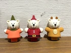 Starbucks 2023 Christmas Mini Bearista Cup Stopper Set Of 3