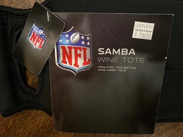 NFL PITTSBURGH STEELERS SAMBA NEOPRENO (2) BOTELLA VINO BOLSO CON ABRIDOR DE VINO NUEVO CON ETIQUETAS Foto 4 de 4