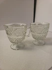 Vintage Federal Mayfair Glass Company 1934 Clear Creamer and Open Sugar