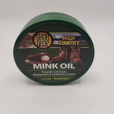 Shoe Gear Mink Oil - Premium Leather Conditioner and Protector, 3.5 Oz
