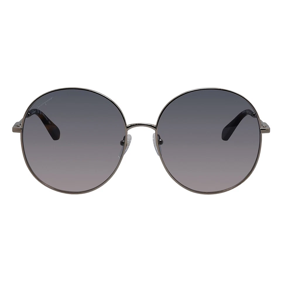 Gafas de sol Salvatore Ferragamo SF 299S 688 de metal dorado rosa lentes degradadas azules Foto 2 de 3