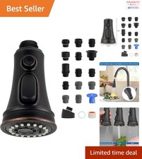 Kitchen Faucet Spray Head Replacement 15 Adapters Oil Rubbed Bronze Easy Install