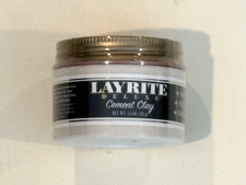 Layrite Cement Clay Deluxe Men Hair Pomade Extreme High Hold Matte Finish 1.5oz