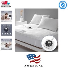 Twin XL Size Electric Heated Mattress Pad - Bed Warmer with Memory  Preheat ...