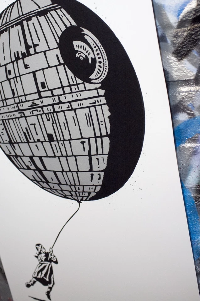 Bob Europeo - That's No Moon Serigrafía Edición Limitada Banksy Face Dolk  Foto 3 de 4