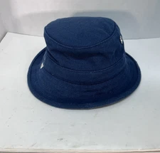 Tilley Hemp Sun Hat Women's Small Indigo Blue Canvas Outdoor Made in Canada.
