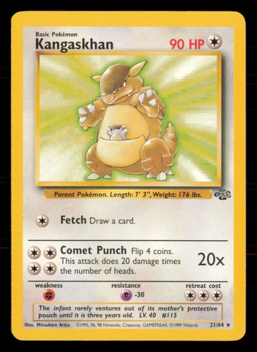 Pokemon TCG Jungle #21/64 Kangaskhan LP