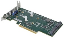 Supermicro AOC-SLG3-2M2 Dual M.2 NVMe PCIe 3.0 x8 Adapter Low Profile NEW
