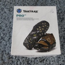 Yaktrax Pro Shoe Protector Unisex M Black Traction Cleats Snow Ice PW4169 NWB