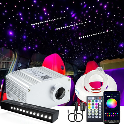 10W RGBW Twinkle 450Pcs Fiber Optic Starlight Lights with Meteor Shooting Star K