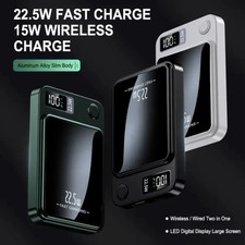 Magnetic Wireless Power Bank, Super Fast Charging, Portable External Battery Pow