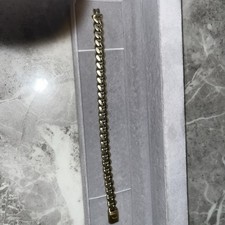 9ct Gold Cuban Bracelet.1 Troy Ounce Good. 31.3 Grams. 7 3/4 Inches Long