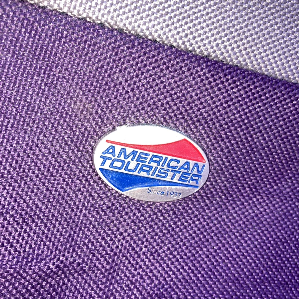 American Tourister 小号紫色行李袋可携带手柄 15 英寸快速发货!  — 第 4/4 张图片