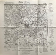 Zirke, Sieraków, Krs. Birnbaum, Posen, Landkarte Meßtischblatt 3362 von 1945