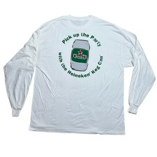 Vintage Heineken "Pick Up The Party" Long Sleeve T-Shirt - XXL