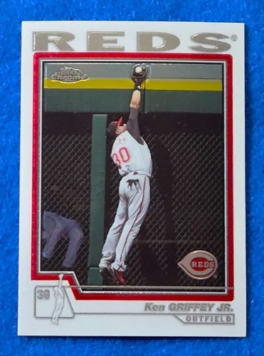 KEN GRIFFEY JR 2004 Topps Chrome baseball card #268 Cincinnati Reds MLB HOF ****