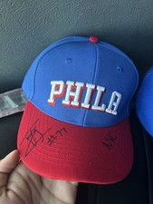 VJ Edgecombe Autographed Hat Signed In Person At 76Ers Practice Facility