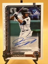 2025 Topps Pro Debut Base Auto Echedry Vargas #PD-155 Beloit Sky Carp