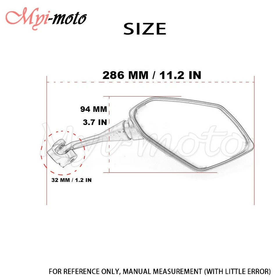 Rétroviseurs Rétroviseurs de recul pour Yamaha YZF600 YZF R1 R6 R3 R125 R25 R15 - Photo 3/4