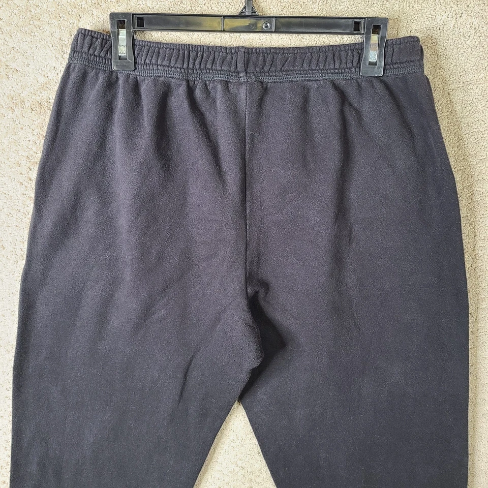 Everlast Pants Womens Large Black Fleece Sweatpants Pull On Cotton Blend - Image 3 of 4