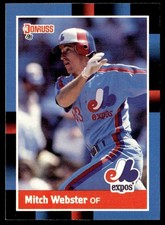 1988 Donruss Mitch Webster Montreal Expos #257