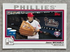 2004 Topps JASON MICHAELS "Giant Glove" Funny Card Mickey Hatcher 1986 Throwback