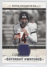 2005 Upper Deck Rookie Debut Saturday Swatches Derek Anderson #SA-DA 0a1