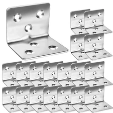 80Pcs Stainless Steel Angle Brackets,1.2x 1.2x 1.5 Wide Small Corner Brace fo