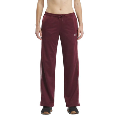 Reebok Women's Identity Back Vector Tricot Track Drawstring Pants, Maroon, 3X