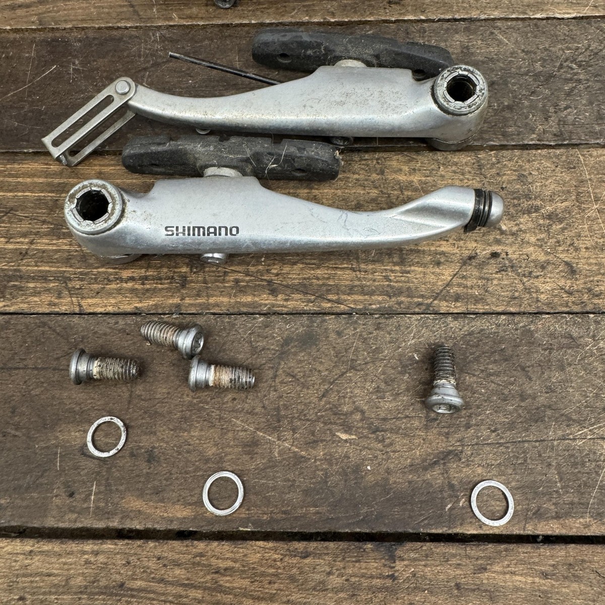 Vintage Shimano Deore LX BR-M600 V-Brake Set Silver MTB Japan