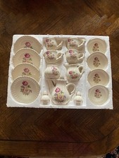 Floral Toy China Miniature Tea Set 17 Piece By Summco Complete Set