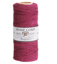 Dark Pink Hemp Cord 20 1mm from Hemptique 100 hemp Jewelry Crafts HM82 