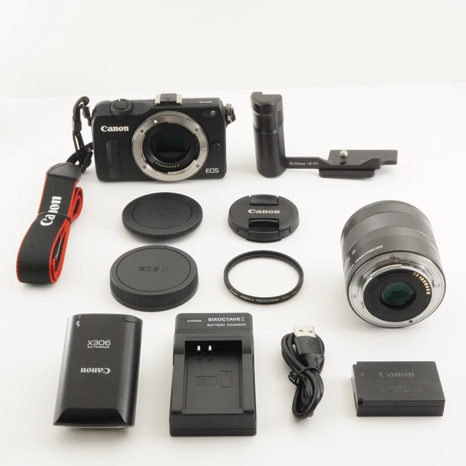 Canon EOS M2 Black + EF-M 18-55mm IS STM + Speedlite 90EX from Japan #5423 - Image 2 of 4