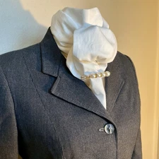 Reed Hill Vintage Hunt Coat USA Grey Pinstripe Equestrian academia  Youth 12