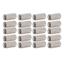 ⁺20Pcs Hex Coupling Nut 304 Stainless Steel Rust Proof Female Thread M5