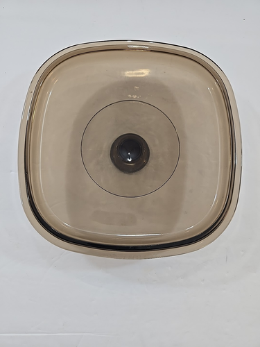 Pyrex A-9-C Smoke Brown Glass Square Lid Replacement Corning Bakeware LID ONLY - Picture 3 of 5