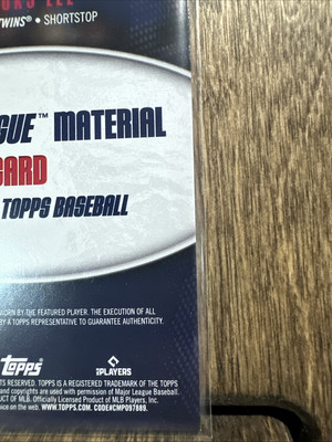 2025 Topps Series 1 Brooks Lee Major League Material Relic RC #MLM