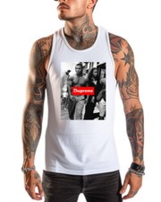 NEW Art Society BOXING GOAT THUPREME STRUT WHITE Tank Top SM-4XL MADE IN USA