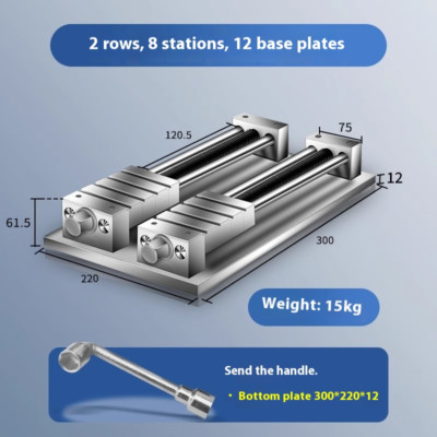 CNC Multi-station Copper External Threading Fixture Flat Nose Plier Machining