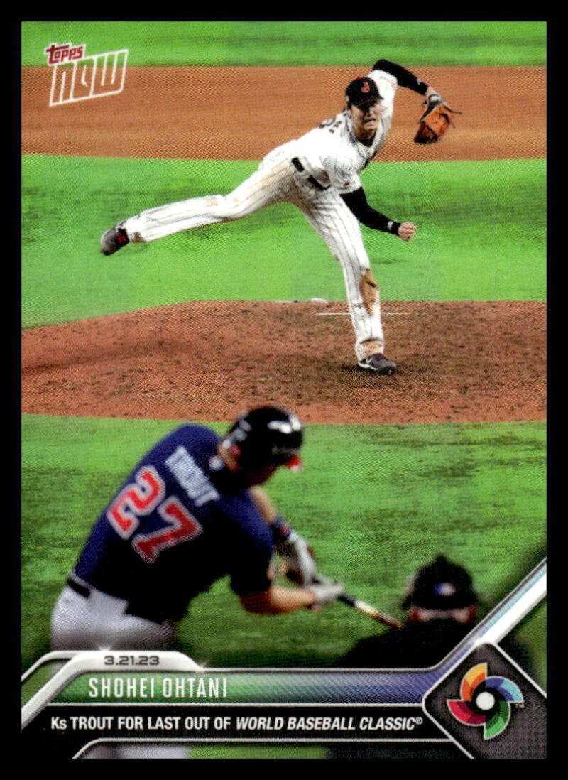 2023 Topps Now World Baseball Classic - Mike Trout Shohei Ohtani